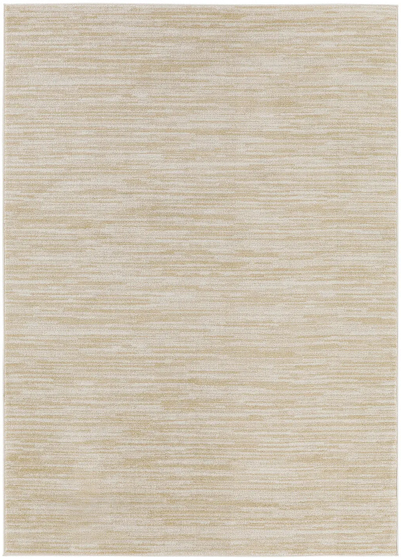 4' X 6' Ivory And Gold Abstract Indoor Outdoor Area Rug Homeroots Outdoor