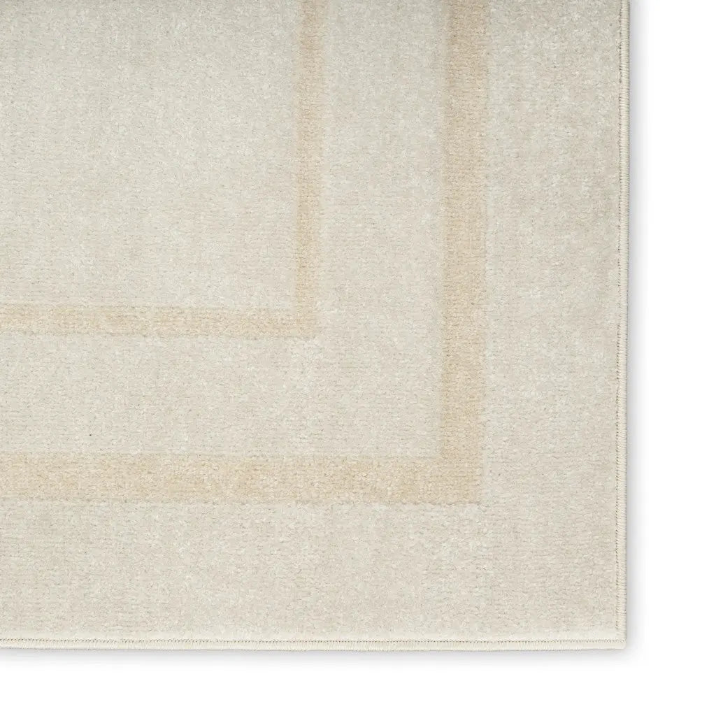 4' X 6' Ivory And Gold Indoor Outdoor Area Rug Homeroots Outdoor