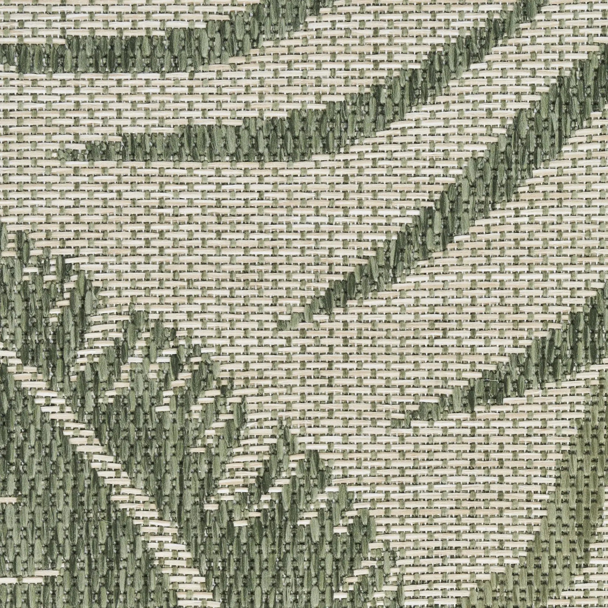 4' X 6' Ivory And Green Palm Leaf Indoor Outdoor Area Rug Homeroots Outdoor
