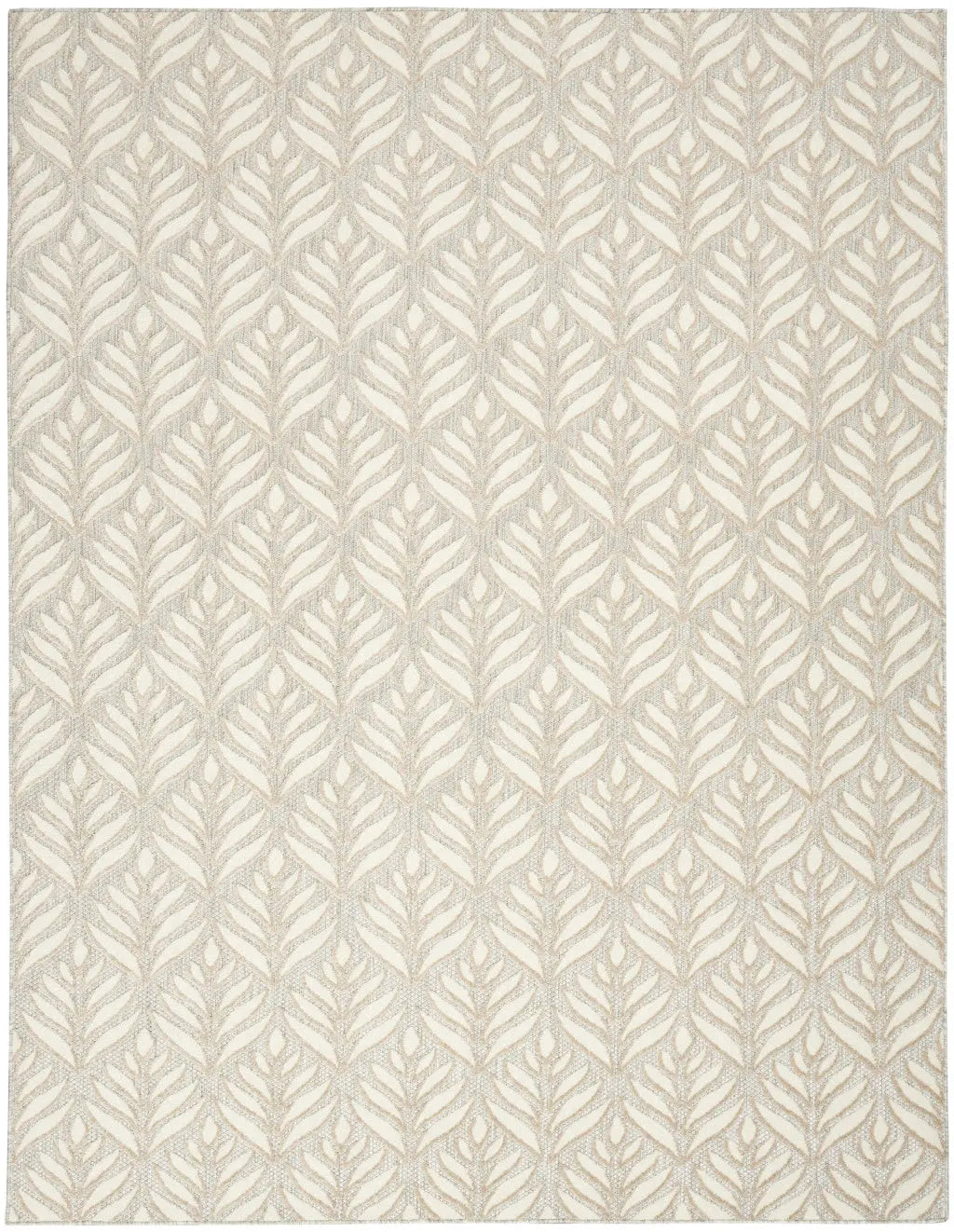 4' X 6' Ivory And Grey Floral Stain Resistant Non Skid Area Rug Homeroots Outdoor