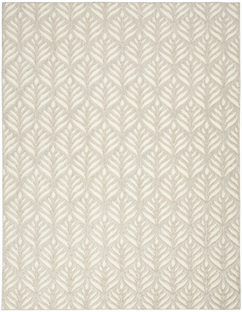 4' X 6' Ivory And Grey Floral Stain Resistant Non Skid Area Rug Homeroots Outdoor