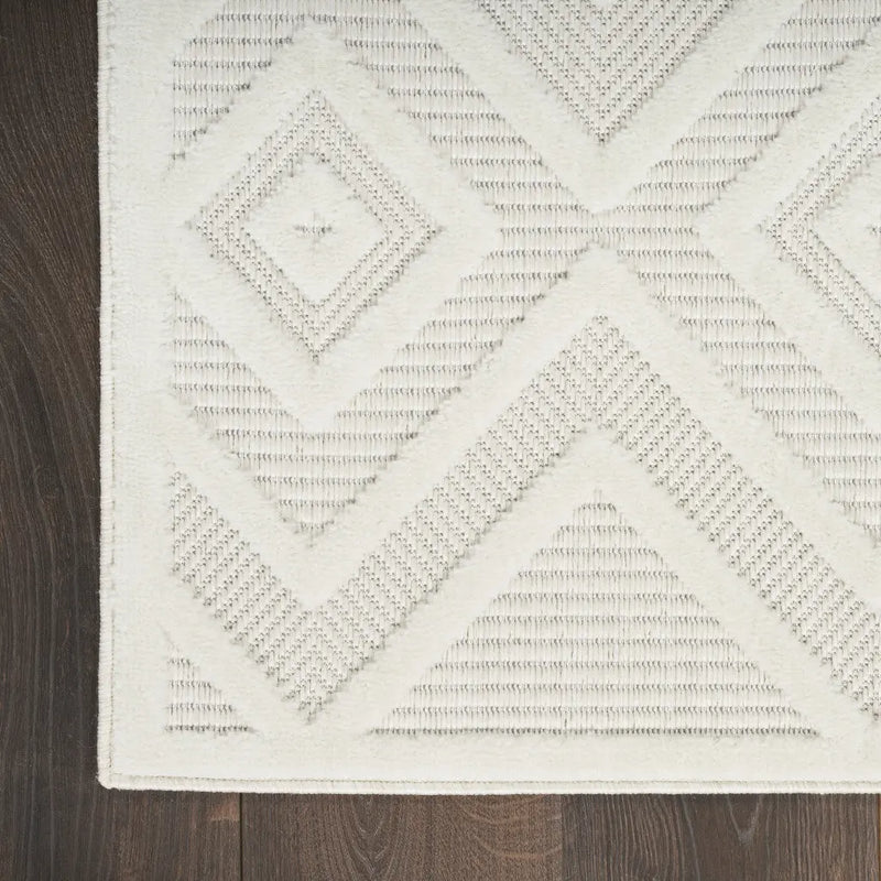 4' X 6' Ivory Indoor Outdoor Area Rug - GreatEagleInc