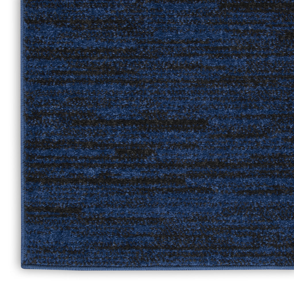 4' X 6' Midnight Blue Stain Resistant Indoor Outdoor Area Rug - GreatEagleInc