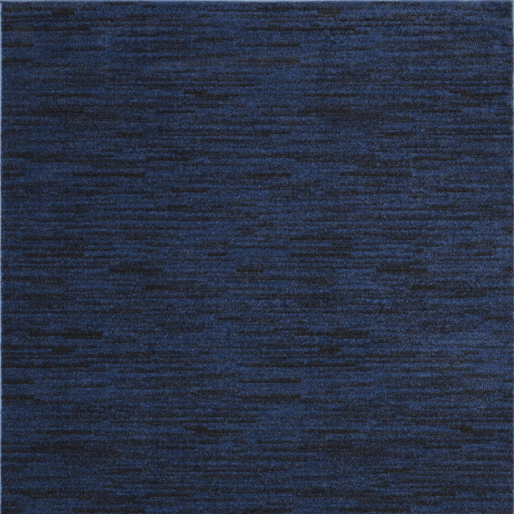 4' X 6' Midnight Blue Stain Resistant Indoor Outdoor Area Rug - GreatEagleInc