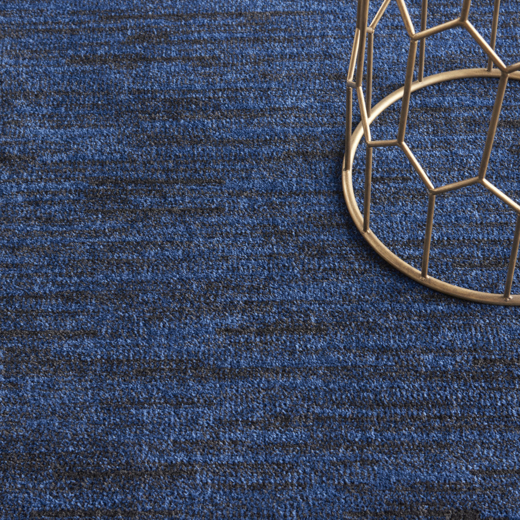 4' X 6' Midnight Blue Stain Resistant Indoor Outdoor Area Rug - GreatEagleInc