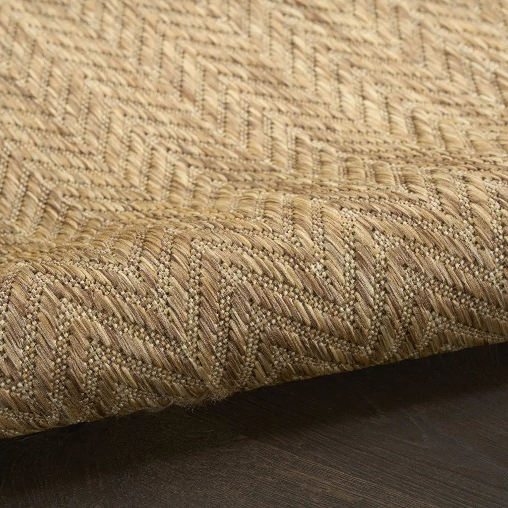 4' X 6' Natural Geometric Indoor Outdoor Area Rug Homeroots Outdoor