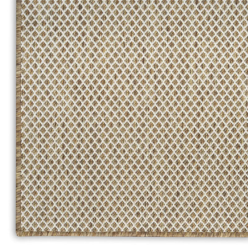 4' X 6' Navy Blue Geometric Indoor Outdoor Area Rug Homeroots Outdoor