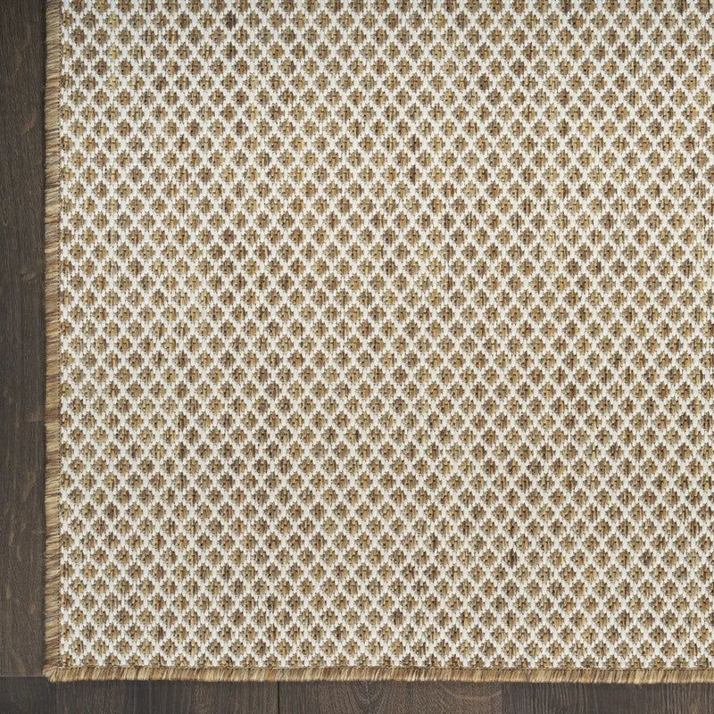 4' X 6' Navy Blue Geometric Indoor Outdoor Area Rug Homeroots Outdoor