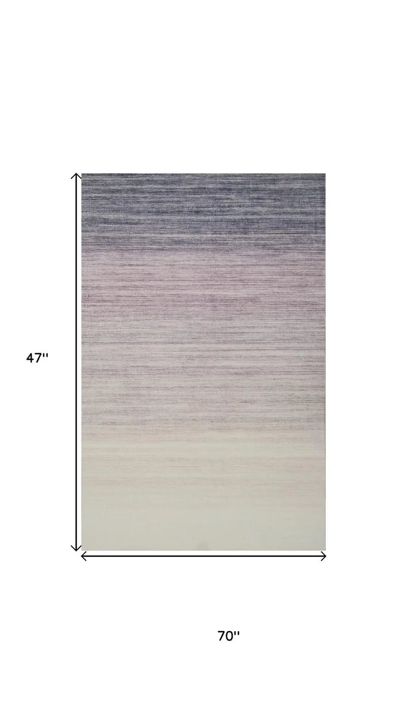 4' X 6' Purple Abstract Area Rug Homeroots Home Decor