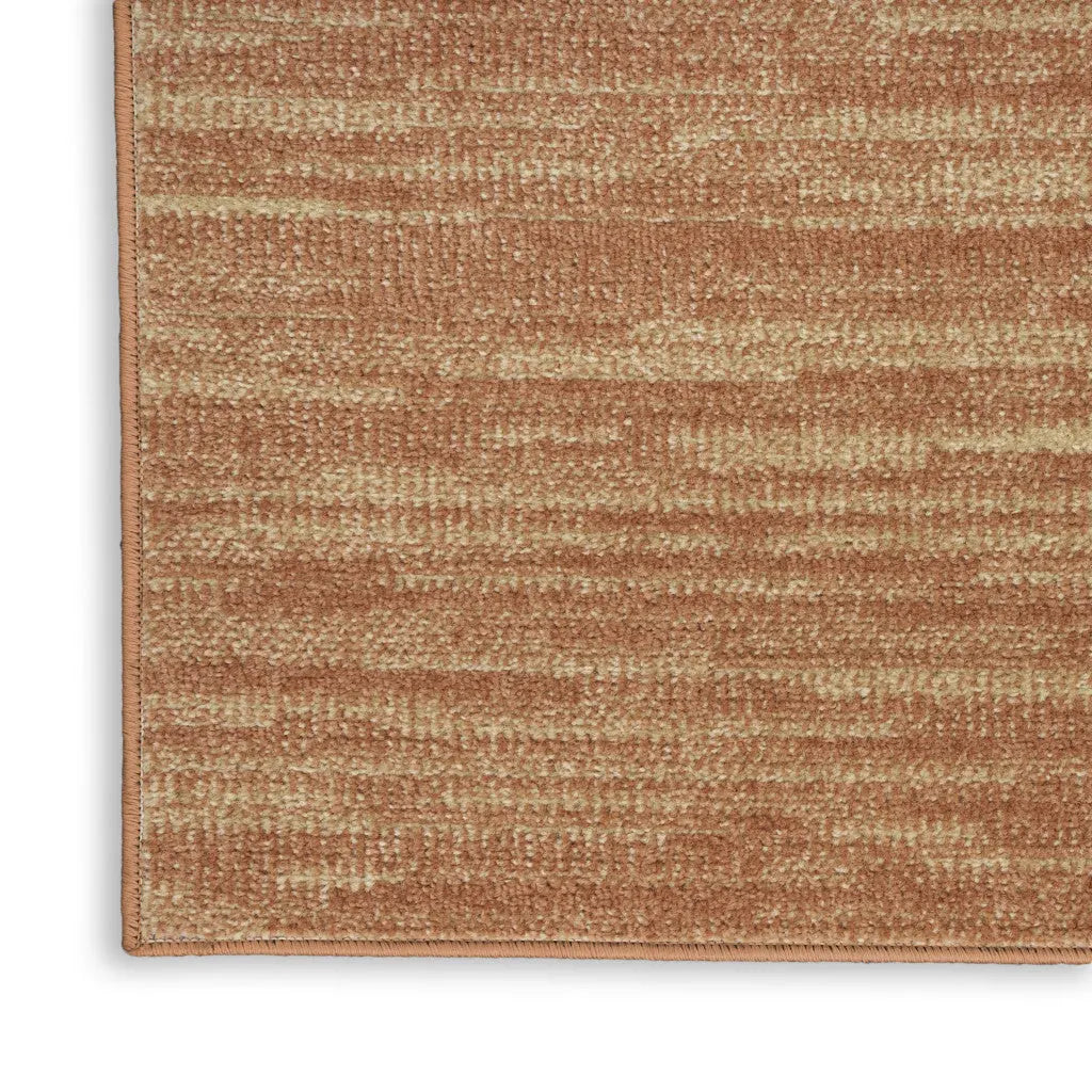 4' X 6' Rust Abstract Indoor Outdoor Area Rug Homeroots Outdoor