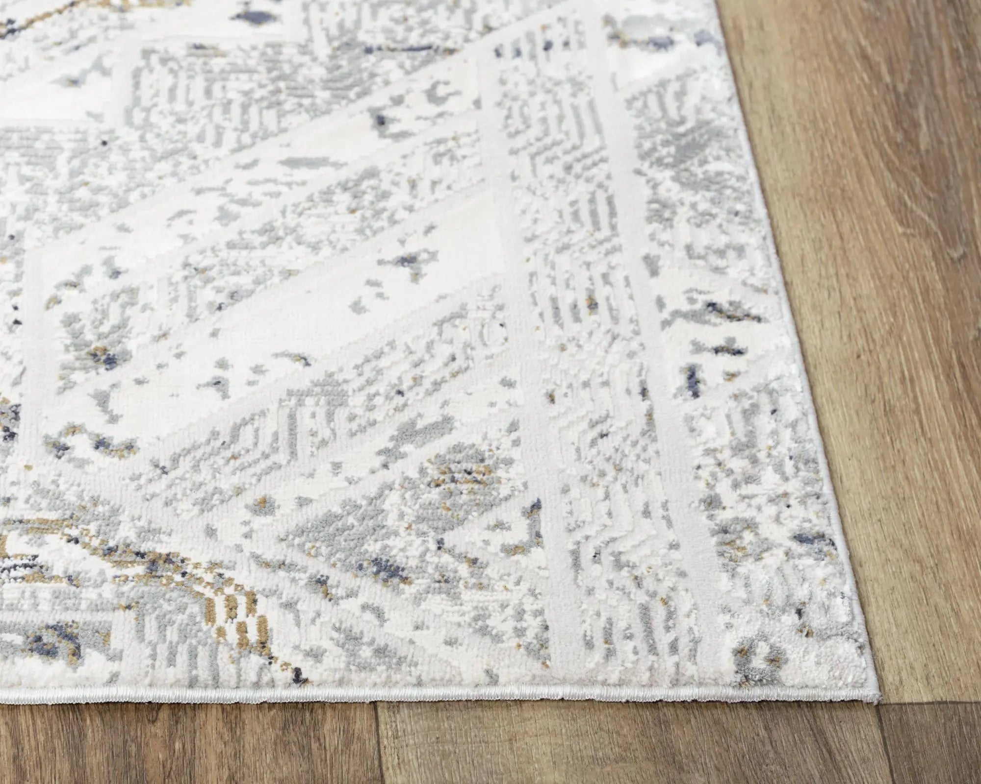 4' X 6' Stone Beige Gray And Ivory Geometric Area Rug Homeroots Home Decor