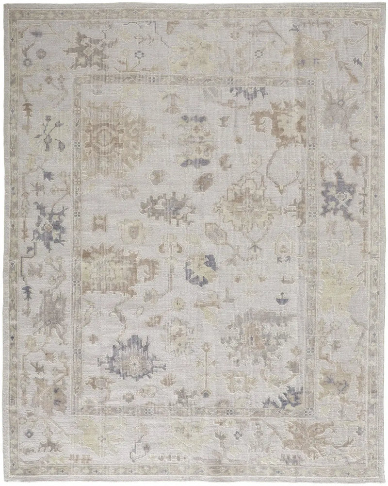 4' X 6' Tan Ivory And Orange Floral Hand Knotted Stain Resistant Area Rug Homeroots Outdoor