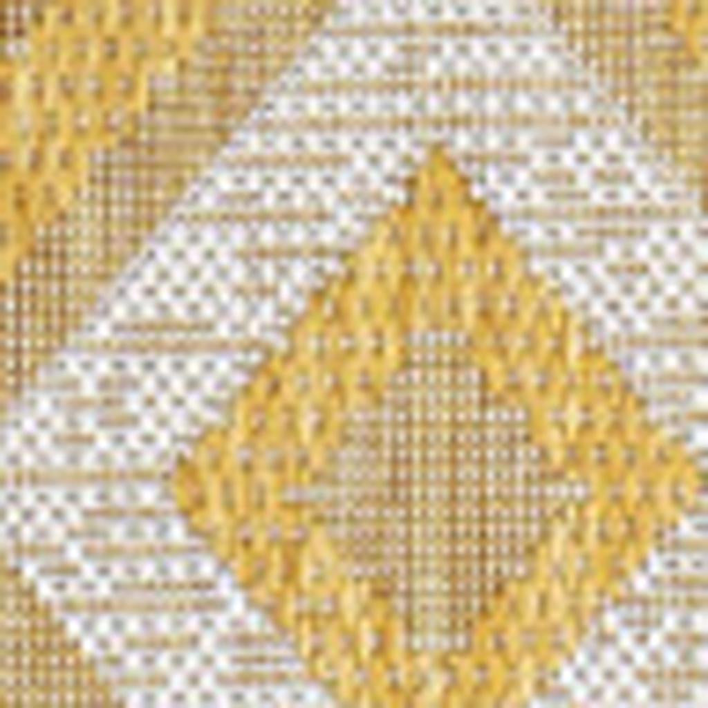 4' X 6' Yellow And Cream Moroccan Indoor Outdoor Area Rug - GreatEagleInc