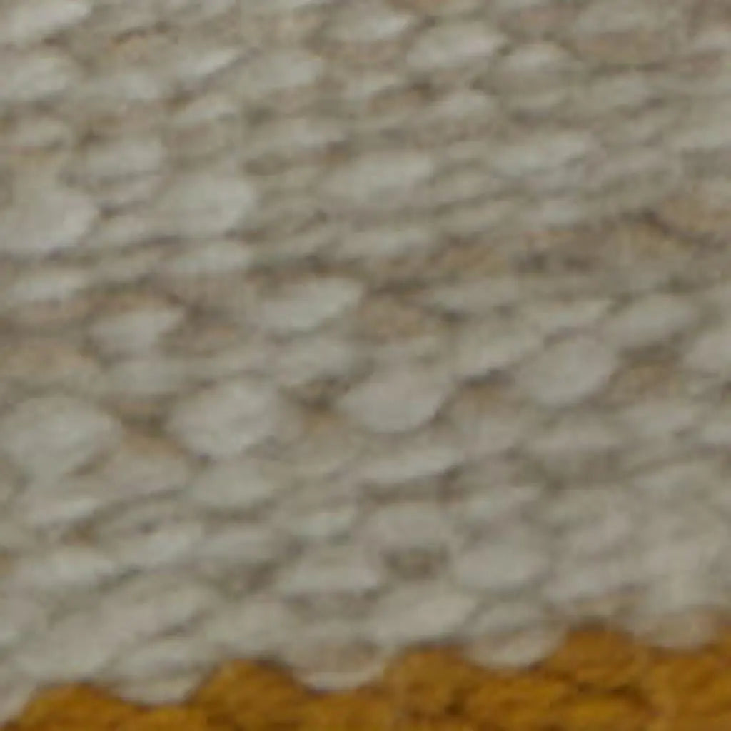 4' X 6' Yellow And Ivory Striped Dhurrie Hand Woven Stain Resistant Area Rug Homeroots Outdoor