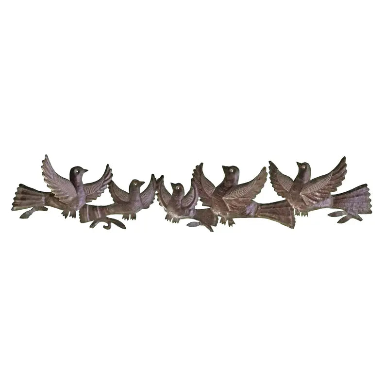 5 Birds Strip with 3D Wings Le Primitif Galleries