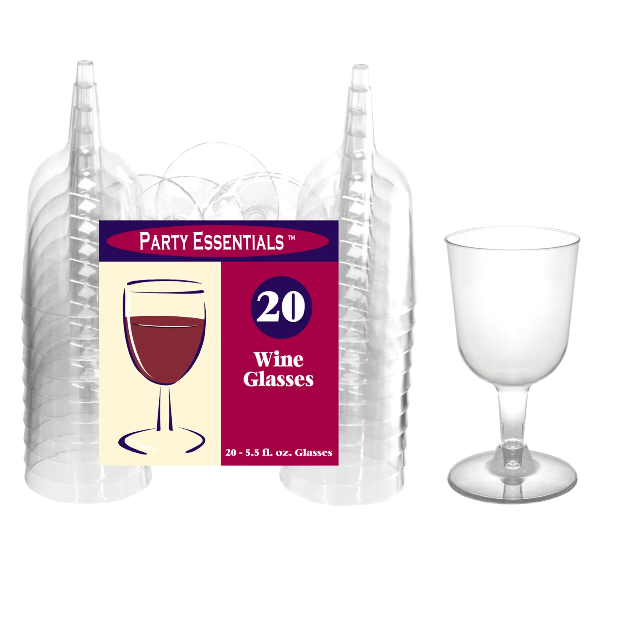 5.5 oz. Clear Wine Glasses Distributed