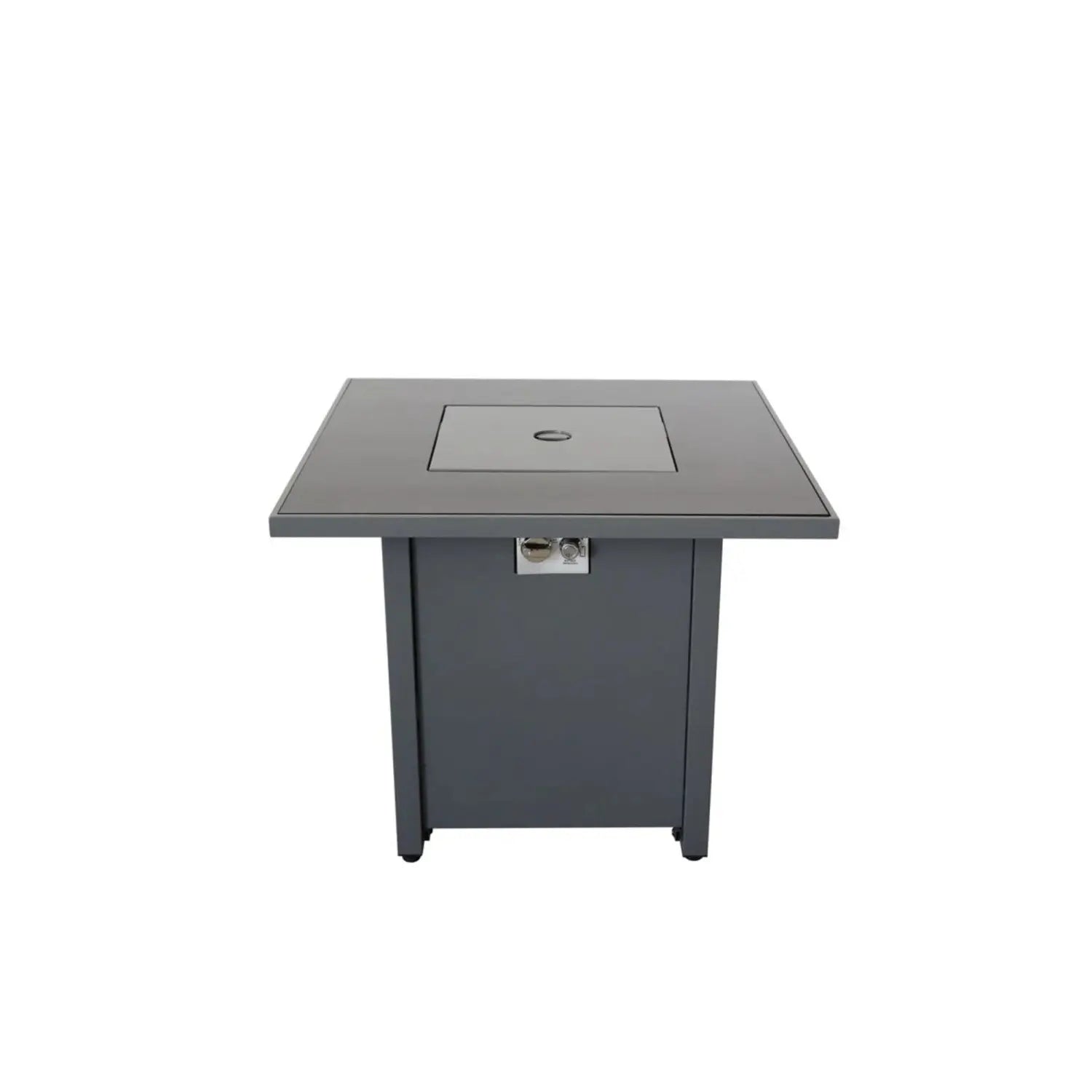 50000 BTU 30" Black Steel Propane Square Fire Pit With Cover Homeroots Outdoor