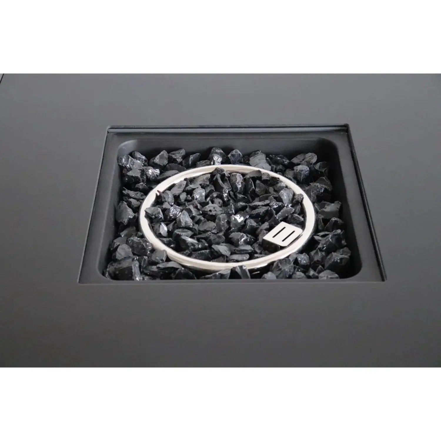 50000 BTU 30" Black Steel Propane Square Fire Pit With Cover Homeroots Outdoor