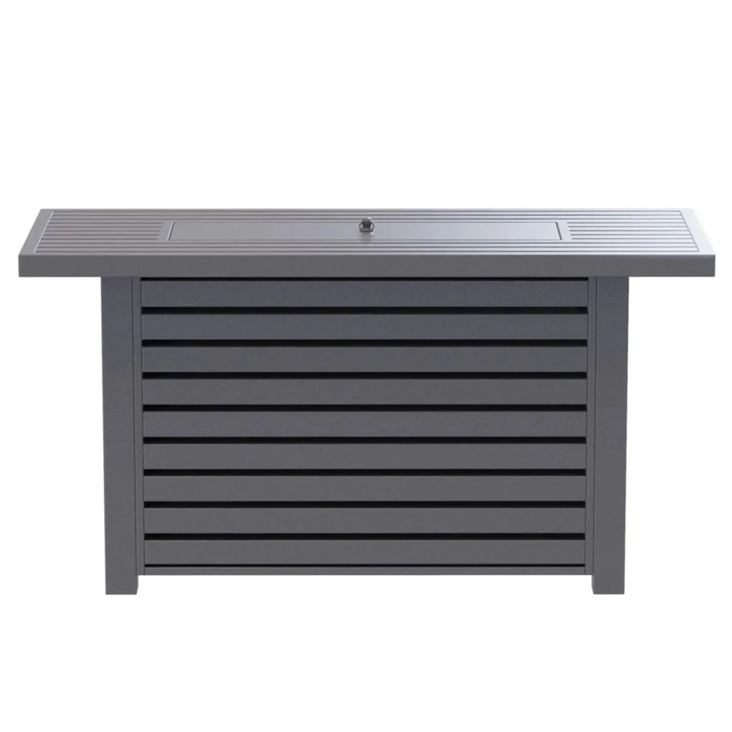50000 BTU 42" Gray Steel Propane Rectangular Fire Pit With Cover Homeroots Outdoor