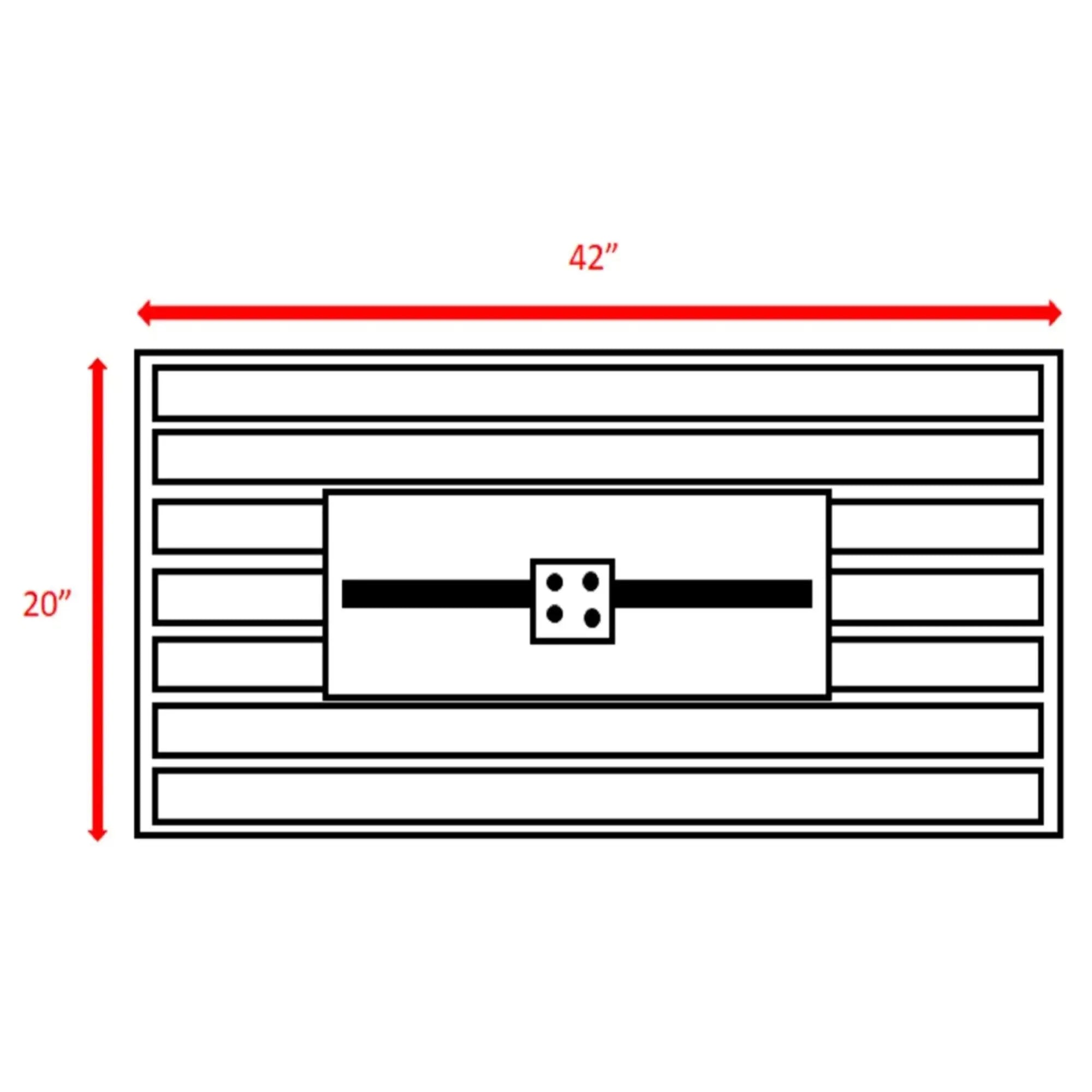 50000 BTU 42" Gray Steel Propane Rectangular Fire Pit With Cover Homeroots Outdoor