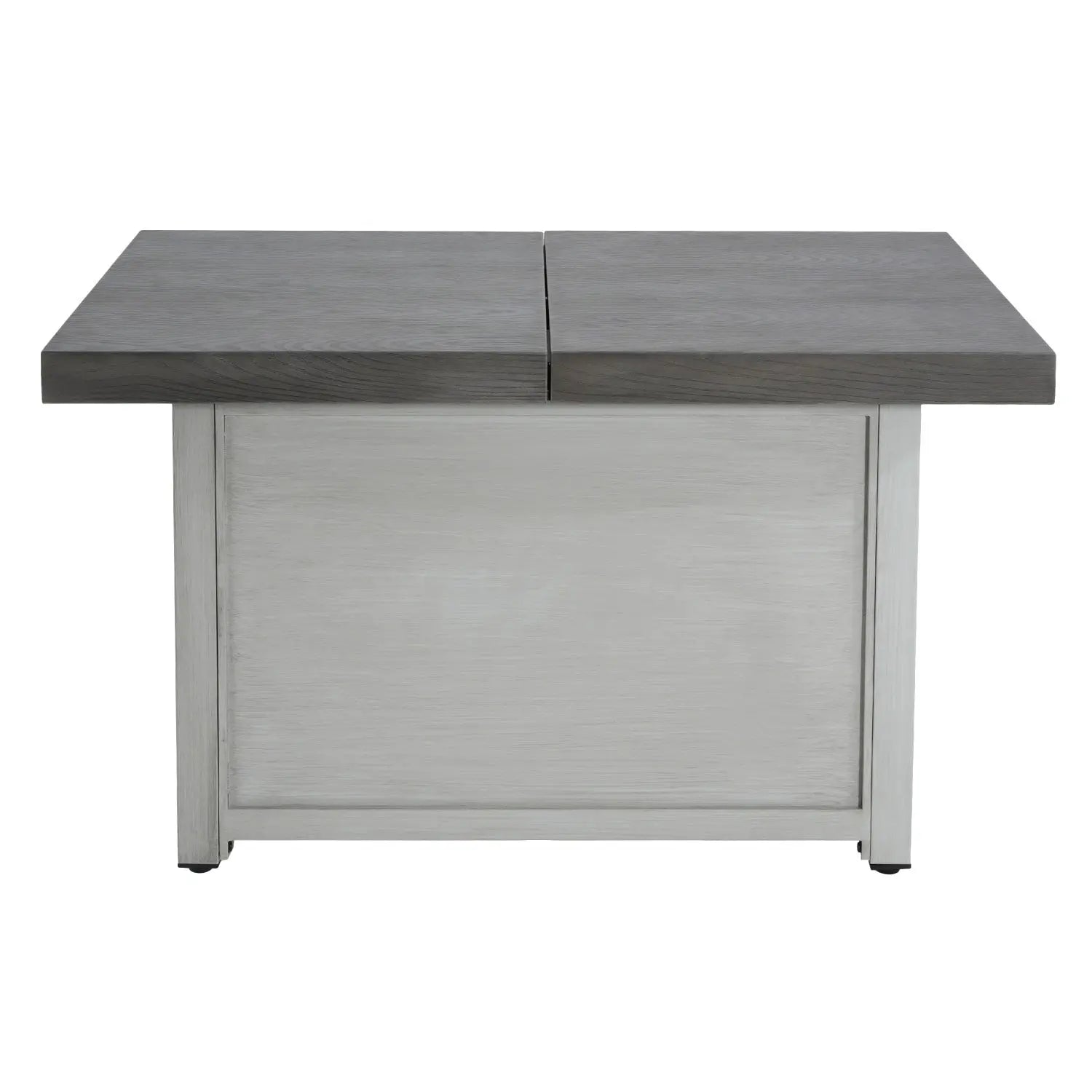 50000 BTU 45" Gray Aluminum Propane Rectangular Fire Pit With Cover Homeroots Outdoor
