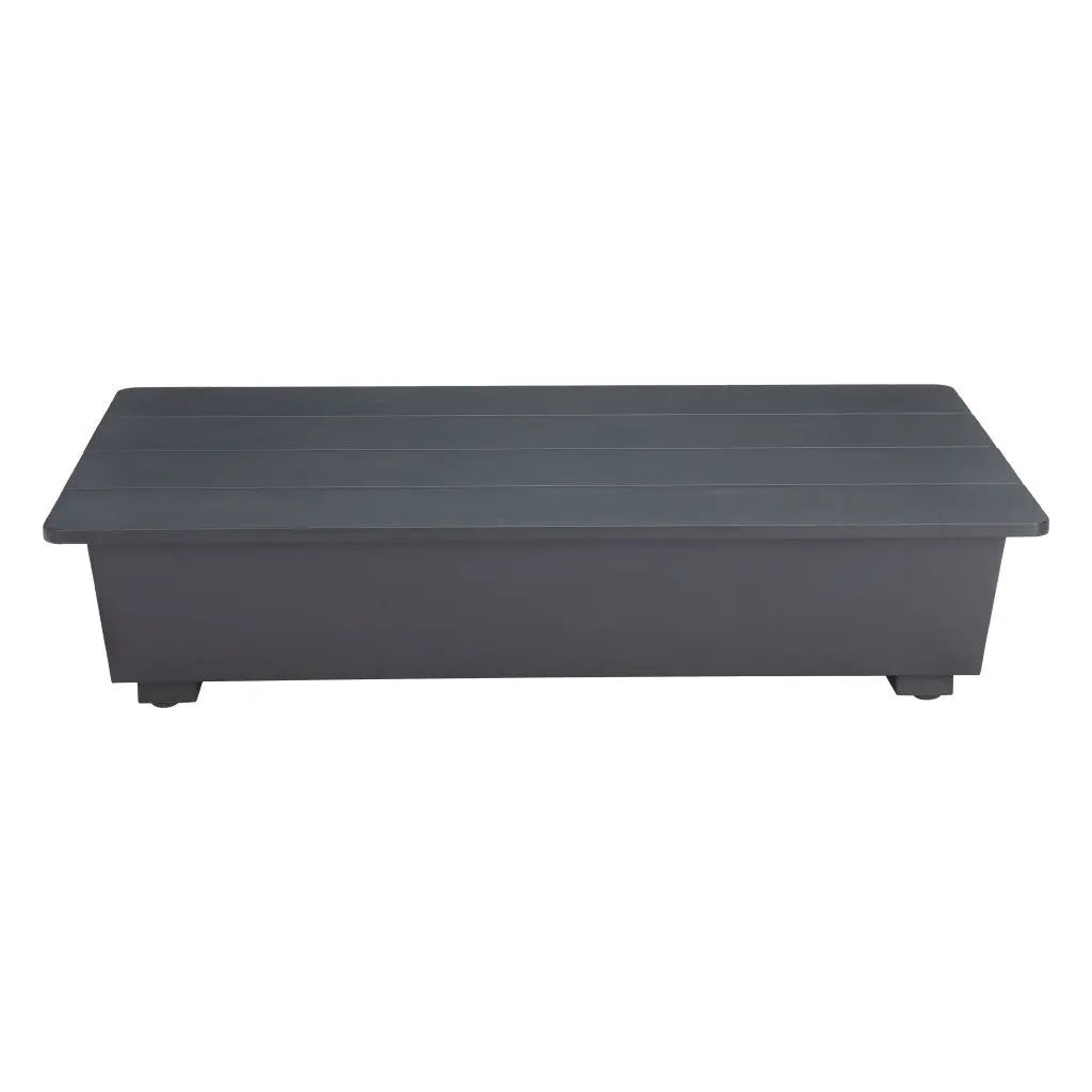 50" Black Aluminum Outdoor Coffee Table - GreatEagleInc