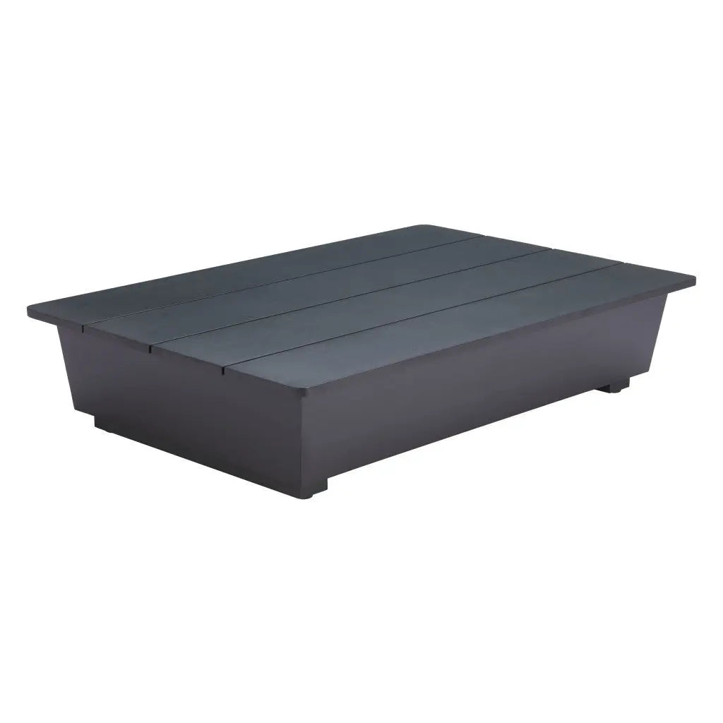 50" Black Aluminum Outdoor Coffee Table - GreatEagleInc