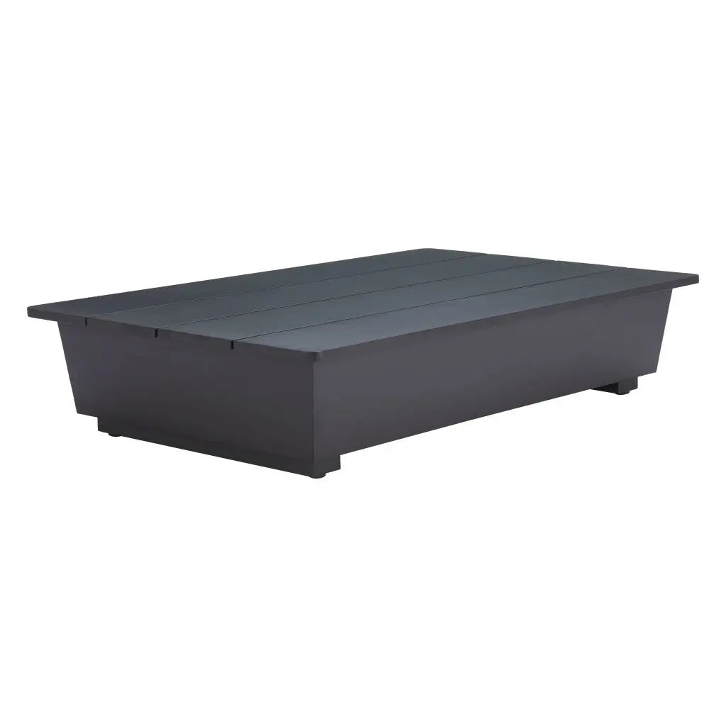 50" Black Aluminum Outdoor Coffee Table - GreatEagleInc