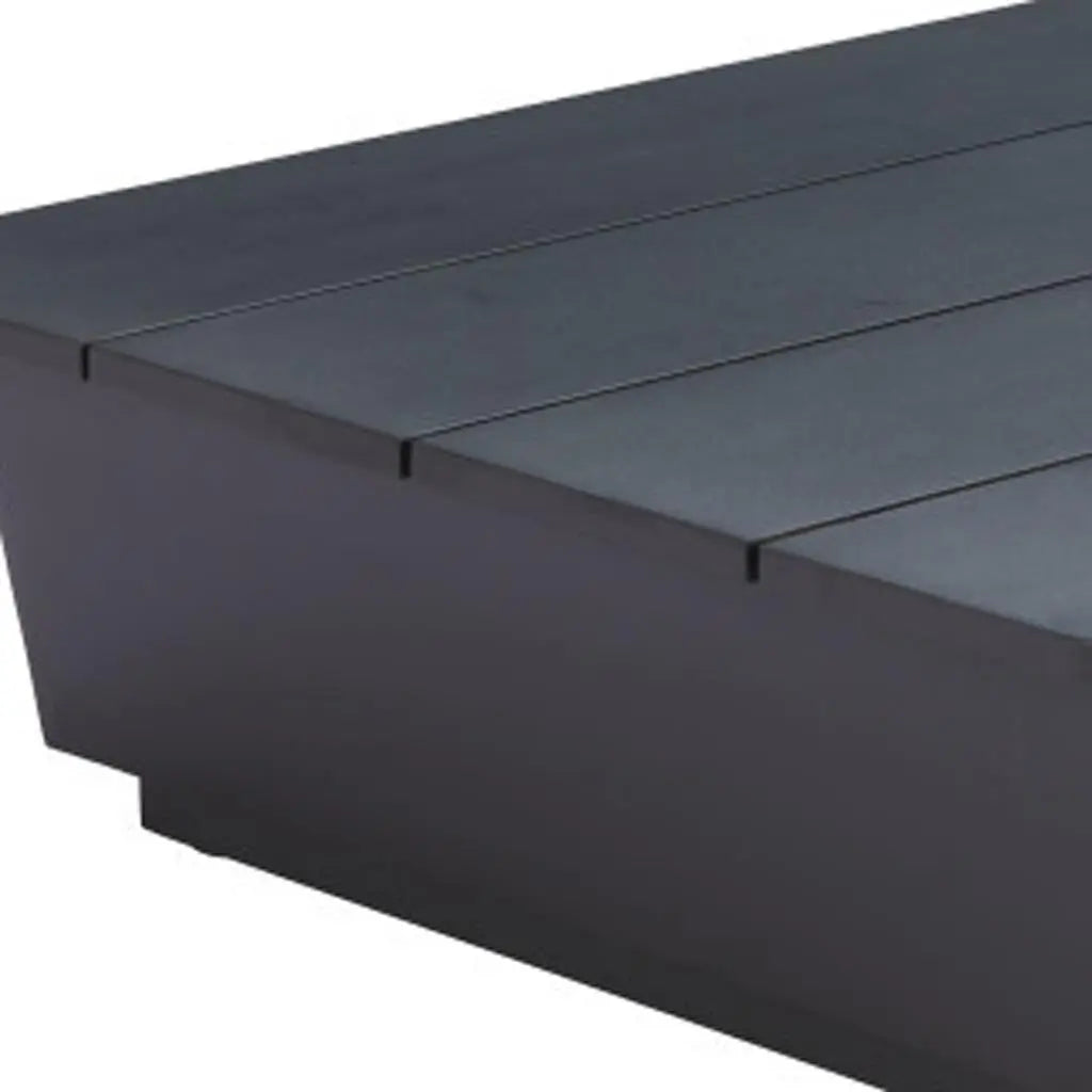 50" Black Aluminum Outdoor Coffee Table - GreatEagleInc