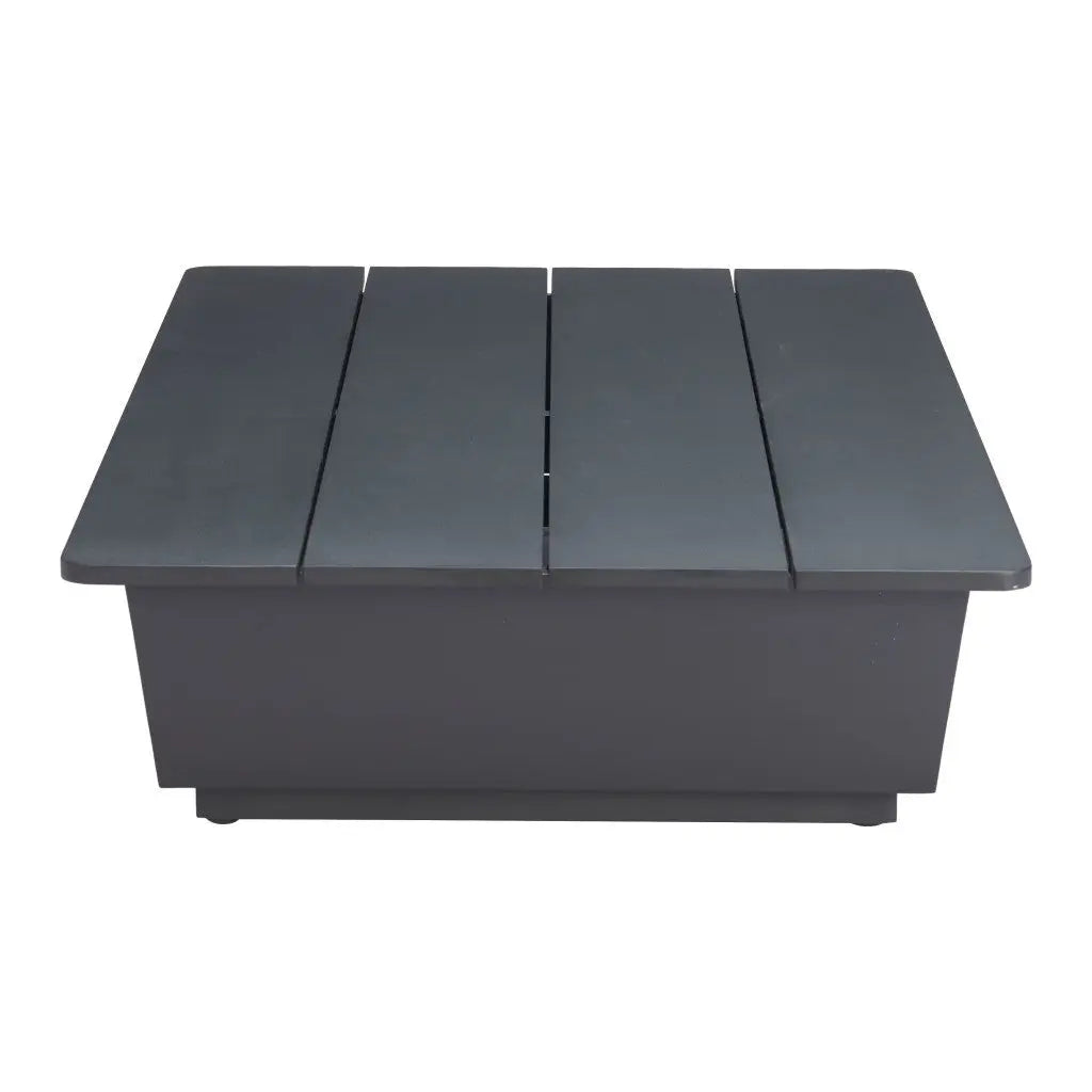 50" Black Aluminum Outdoor Coffee Table - GreatEagleInc