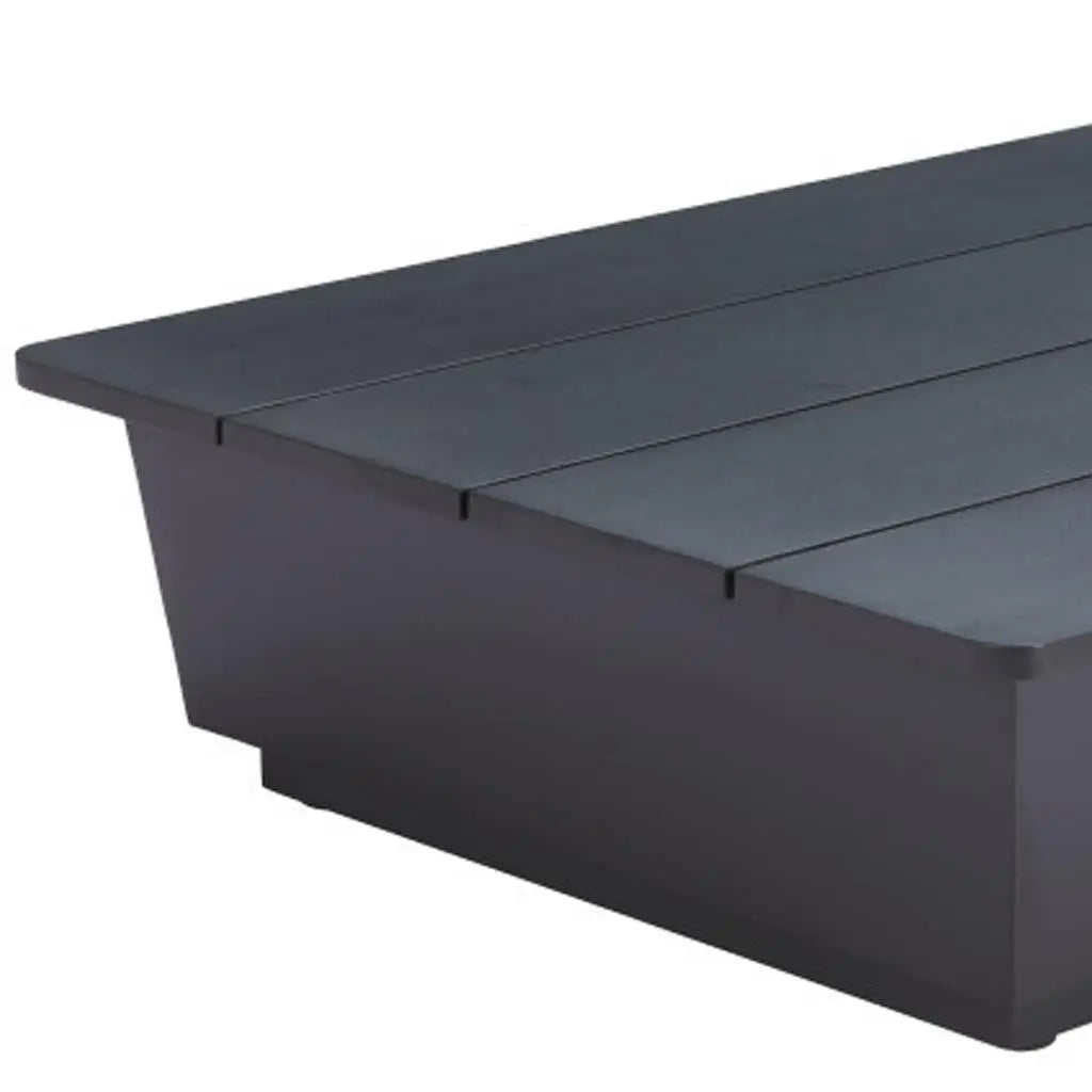50" Black Aluminum Outdoor Coffee Table - GreatEagleInc