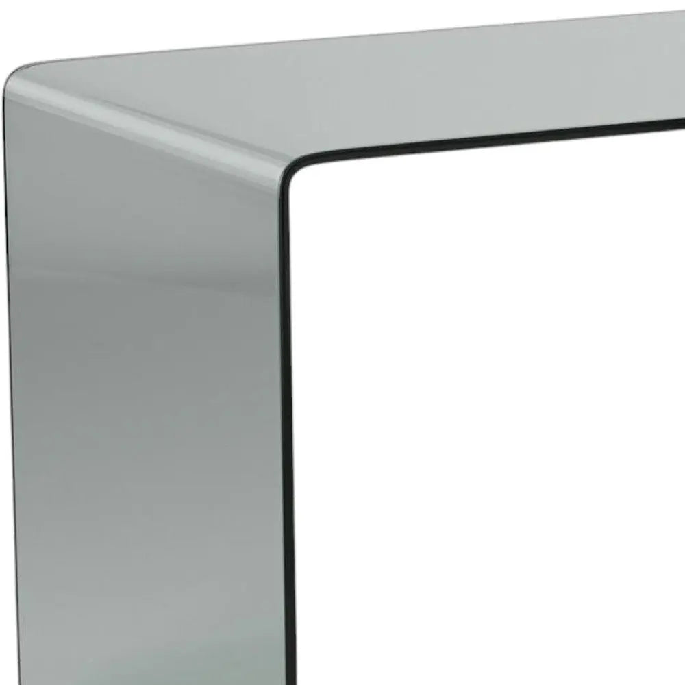 50" Clear Glass Computer Desk Homeroots Office