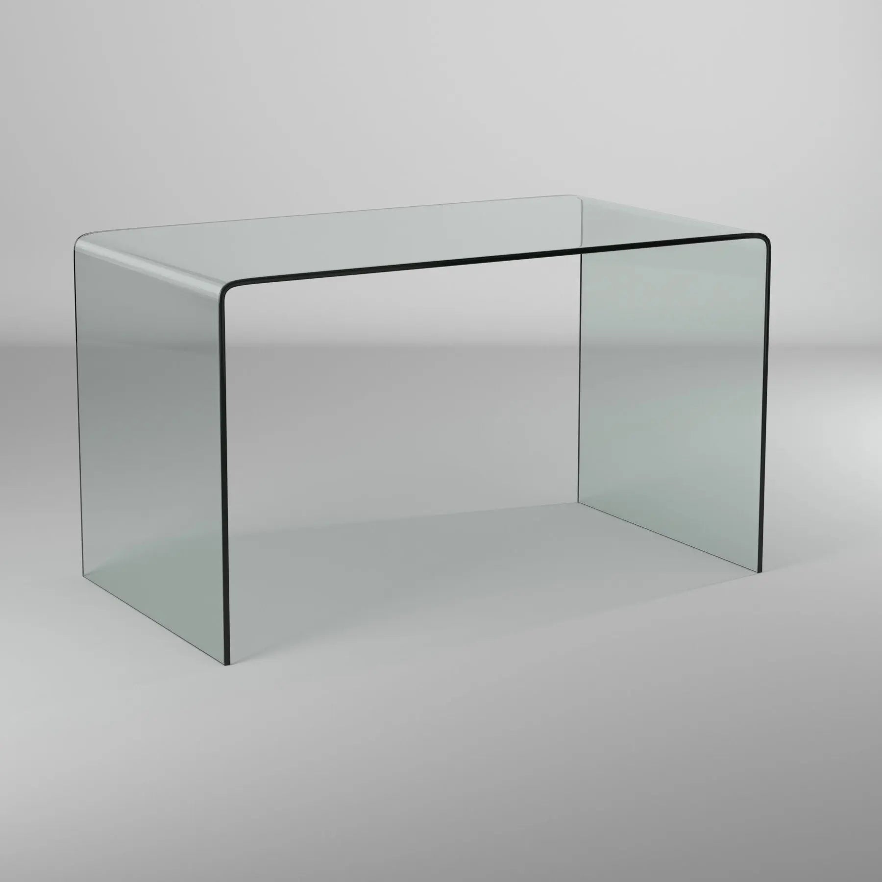 50" Clear Glass Computer Desk Homeroots Office