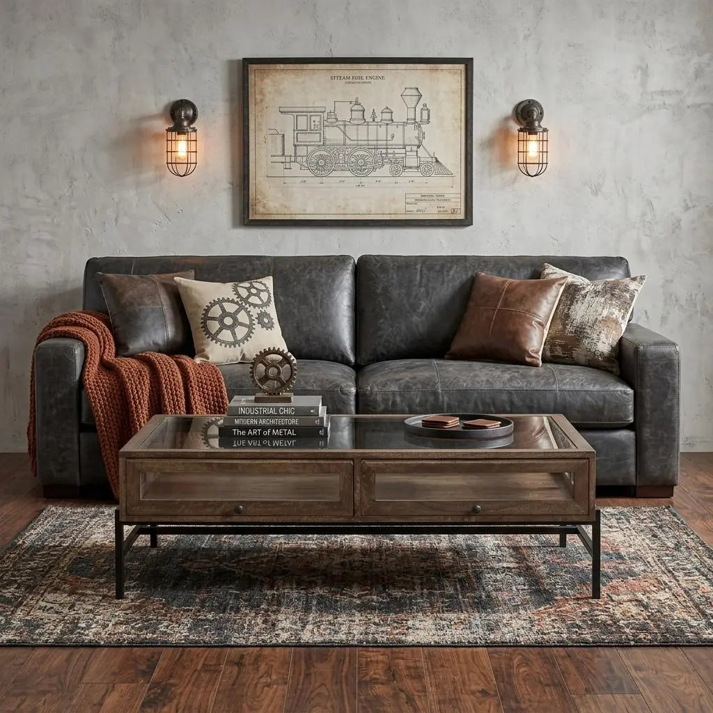 50" Clear and Black Mirrored Glass and Iron Frame Coffee Table Homeroots Living Room