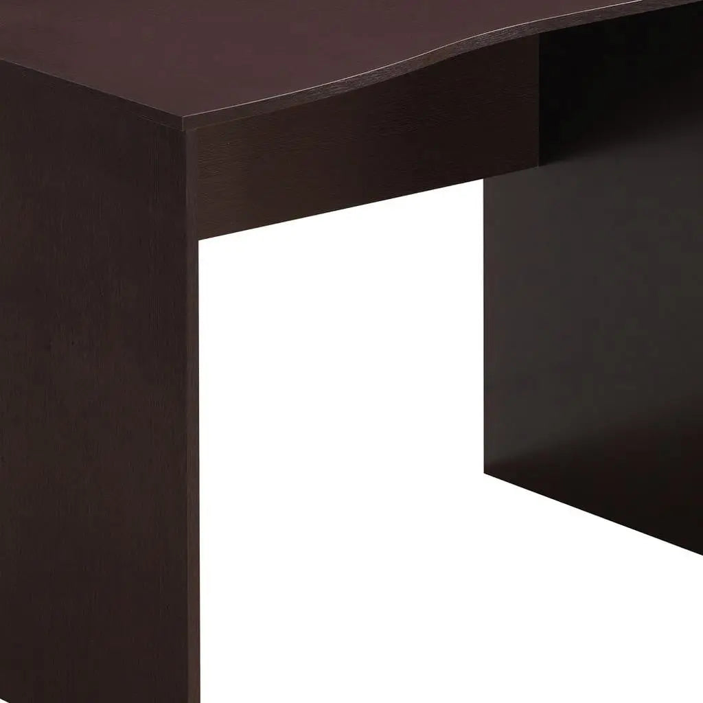 51" Brown Wood Computer Desk With Three Drawers Homeroots Office