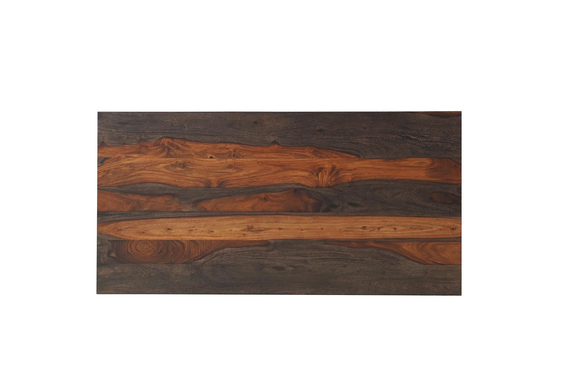 51" Dark Brown Solid Wood Pedestal Coffee Table Homeroots Living Room