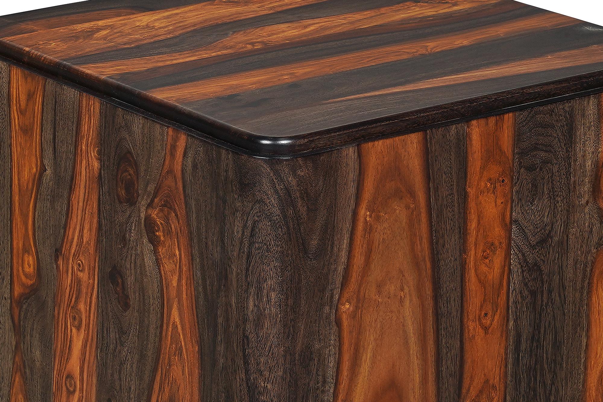 51" Dark Brown Solid Wood Solid Coffee Table Homeroots Living Room