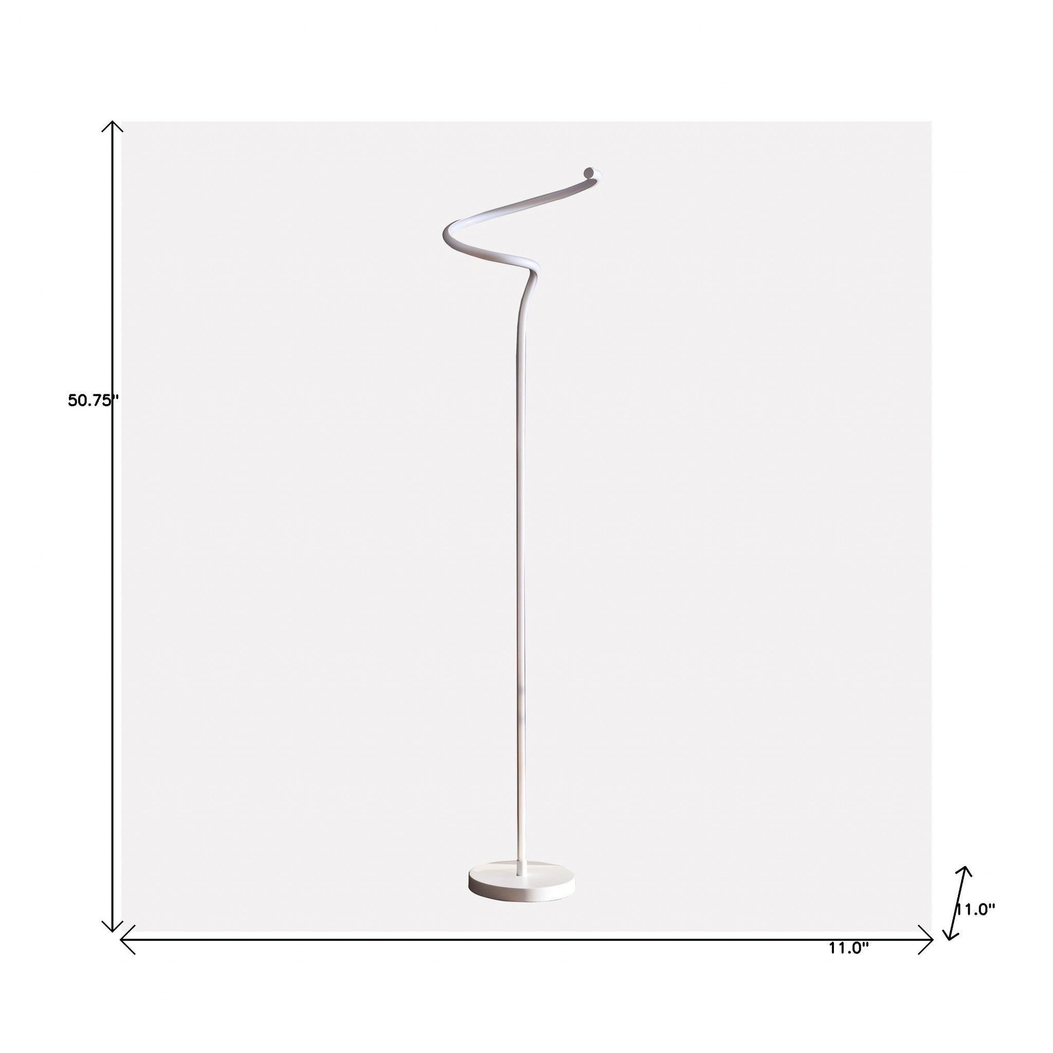 51" White LED Novelty Floor Lamp With White - GreatEagleInc