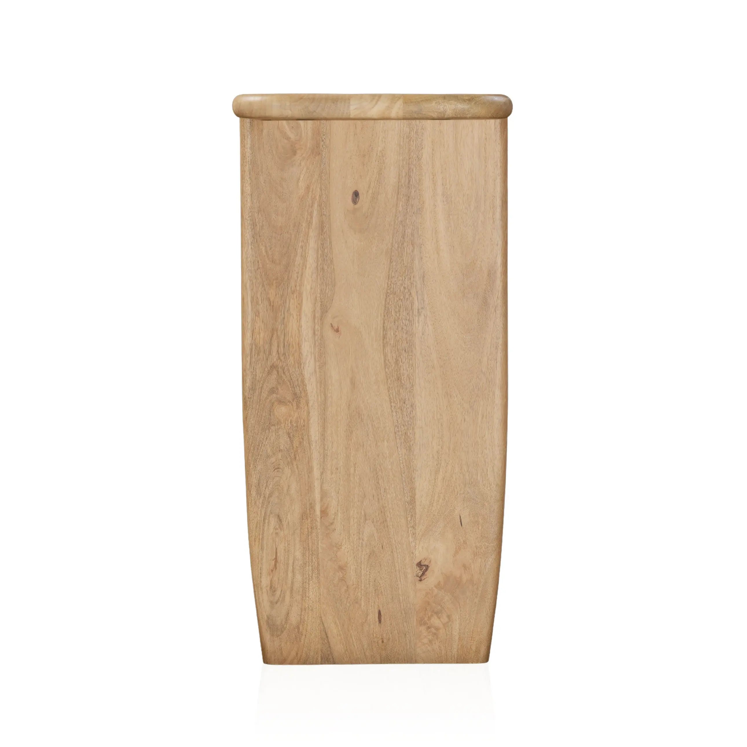 52" Natural Solid Wood Solid Console Table Homeroots Living Room