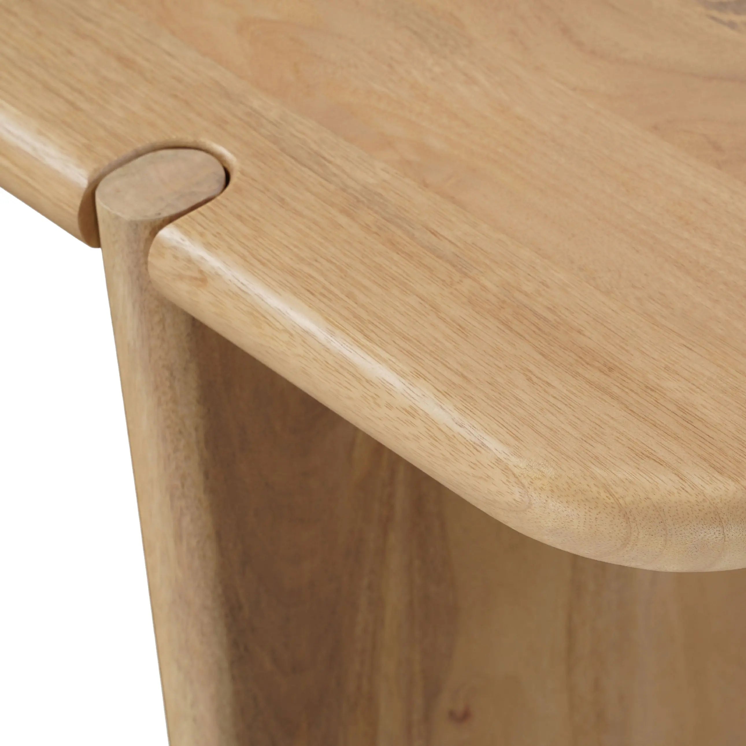 52" Natural Solid Wood Solid Console Table Homeroots Living Room
