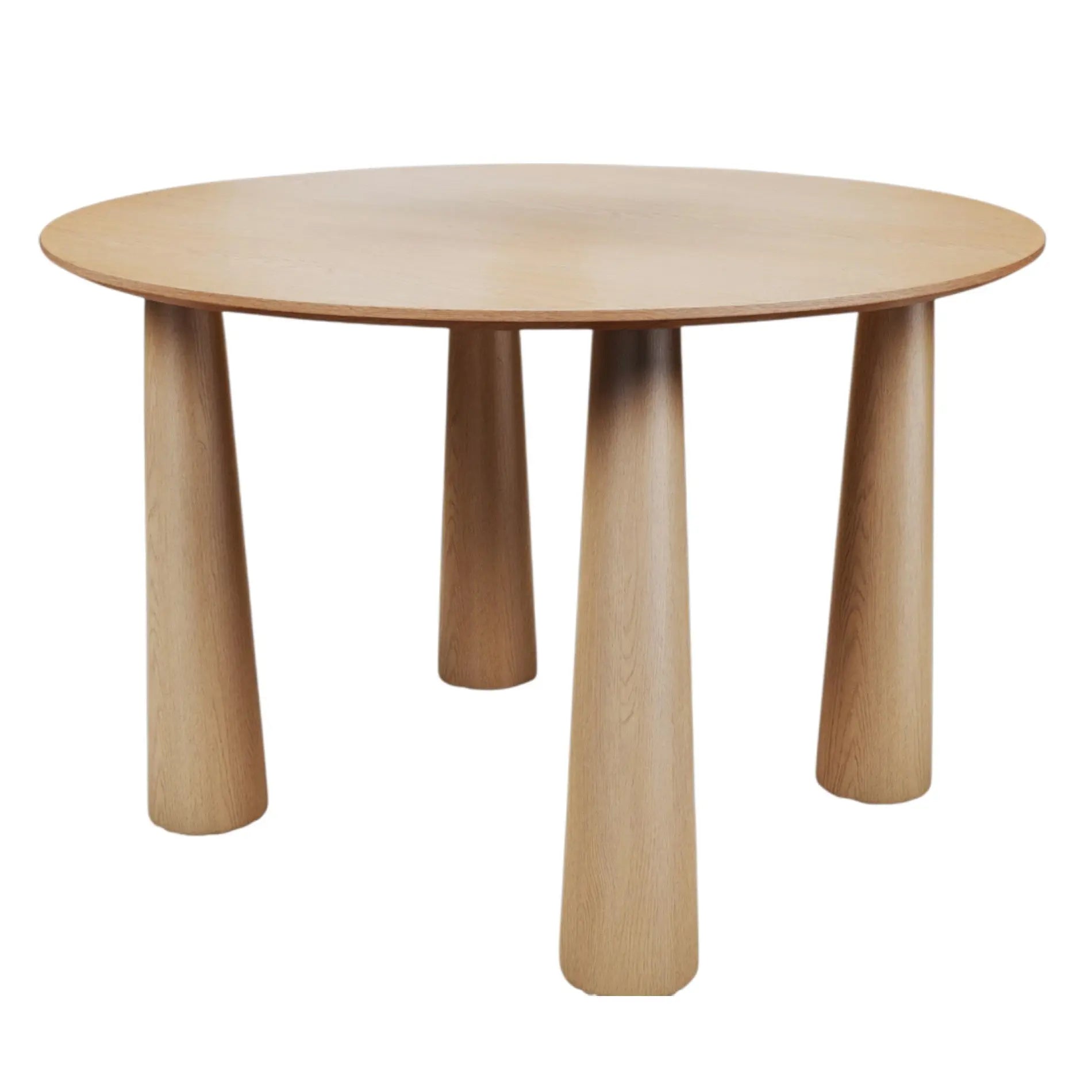 52" Natural Wood Round Top Dining Table Homeroots Kitchen & Dining