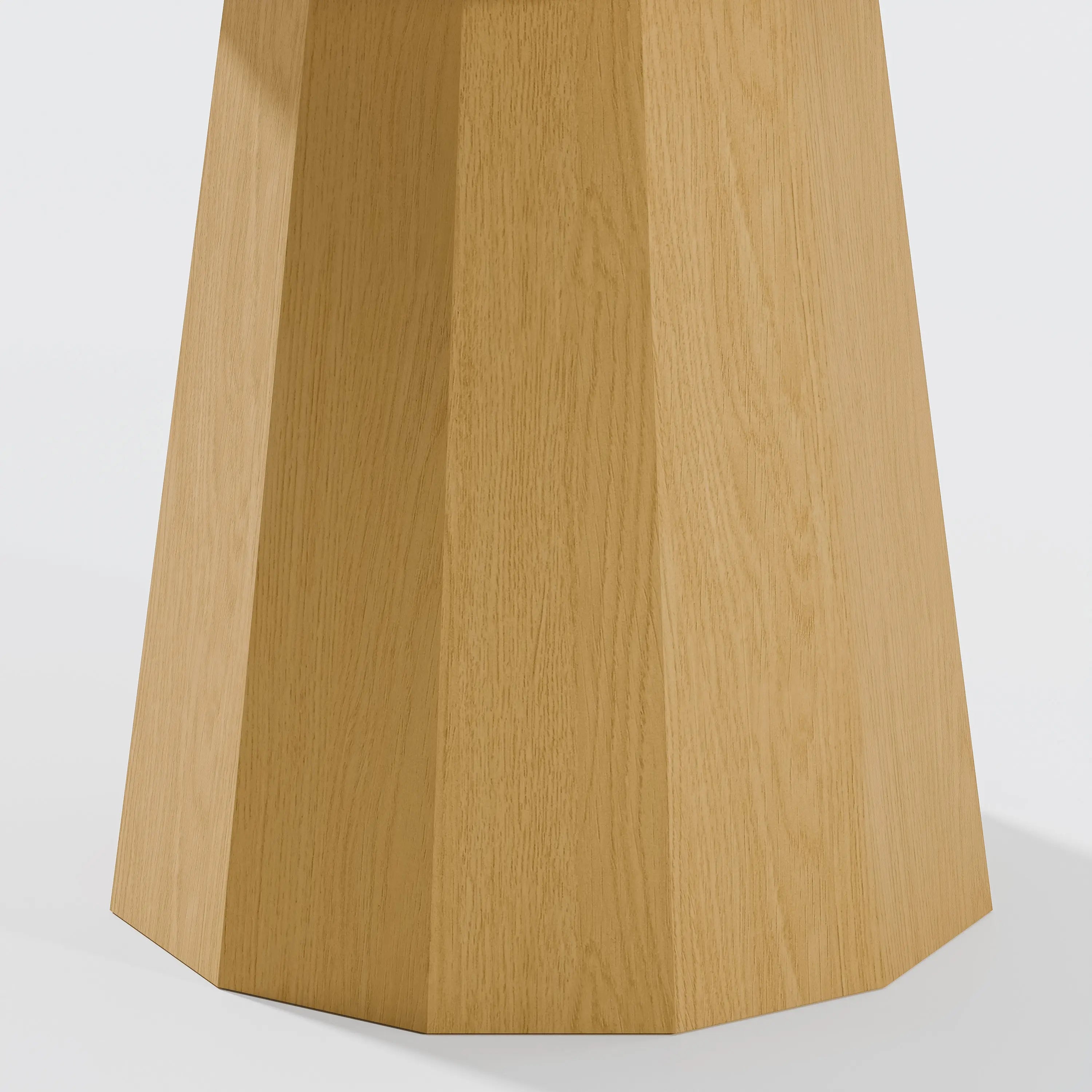 52" Oak Wood Pedestal Base Round Top Dining Table Homeroots Kitchen & Dining