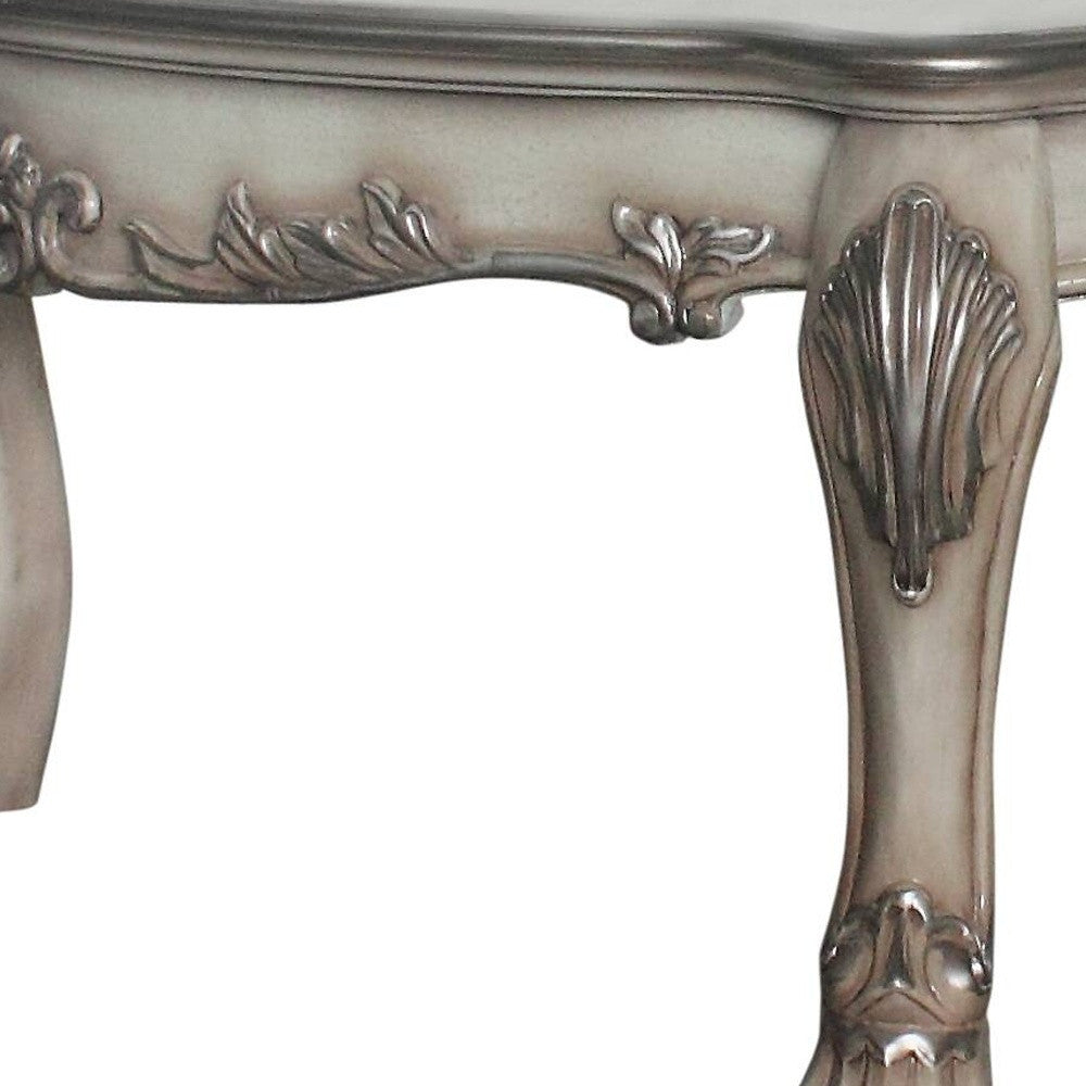 54" Bone Wood Coffee Table - GreatEagleInc