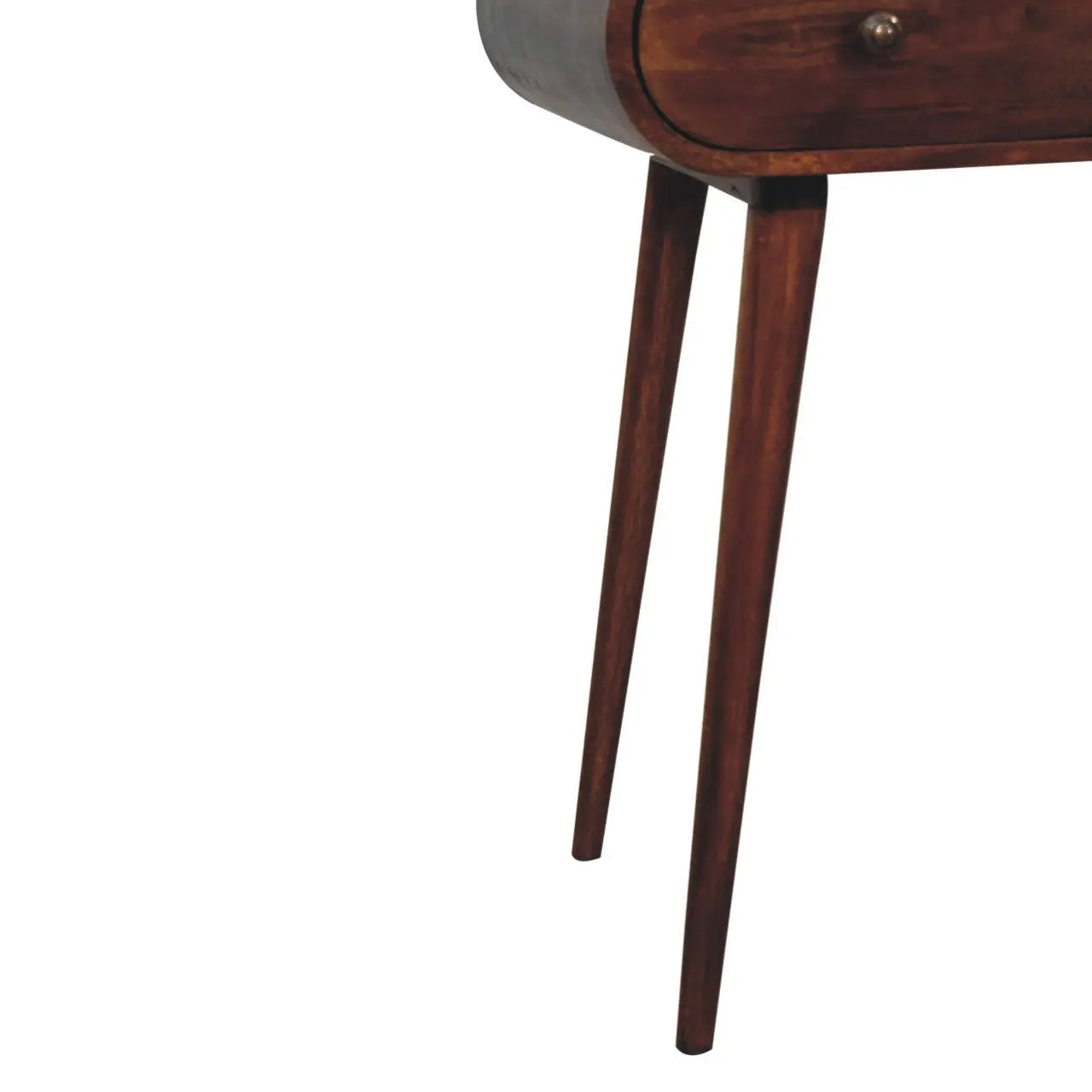 54" Brown Solid Wood Writing Desk Homeroots