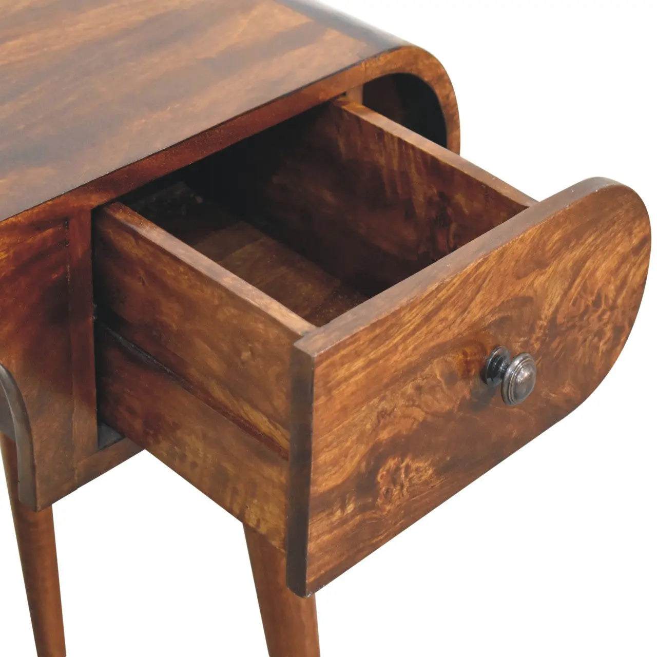 54" Brown Solid Wood Writing Desk Homeroots