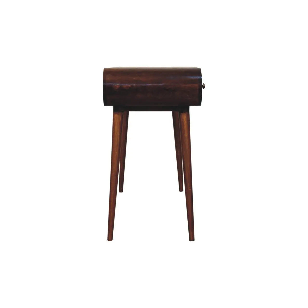 54" Brown Solid Wood Writing Desk Homeroots