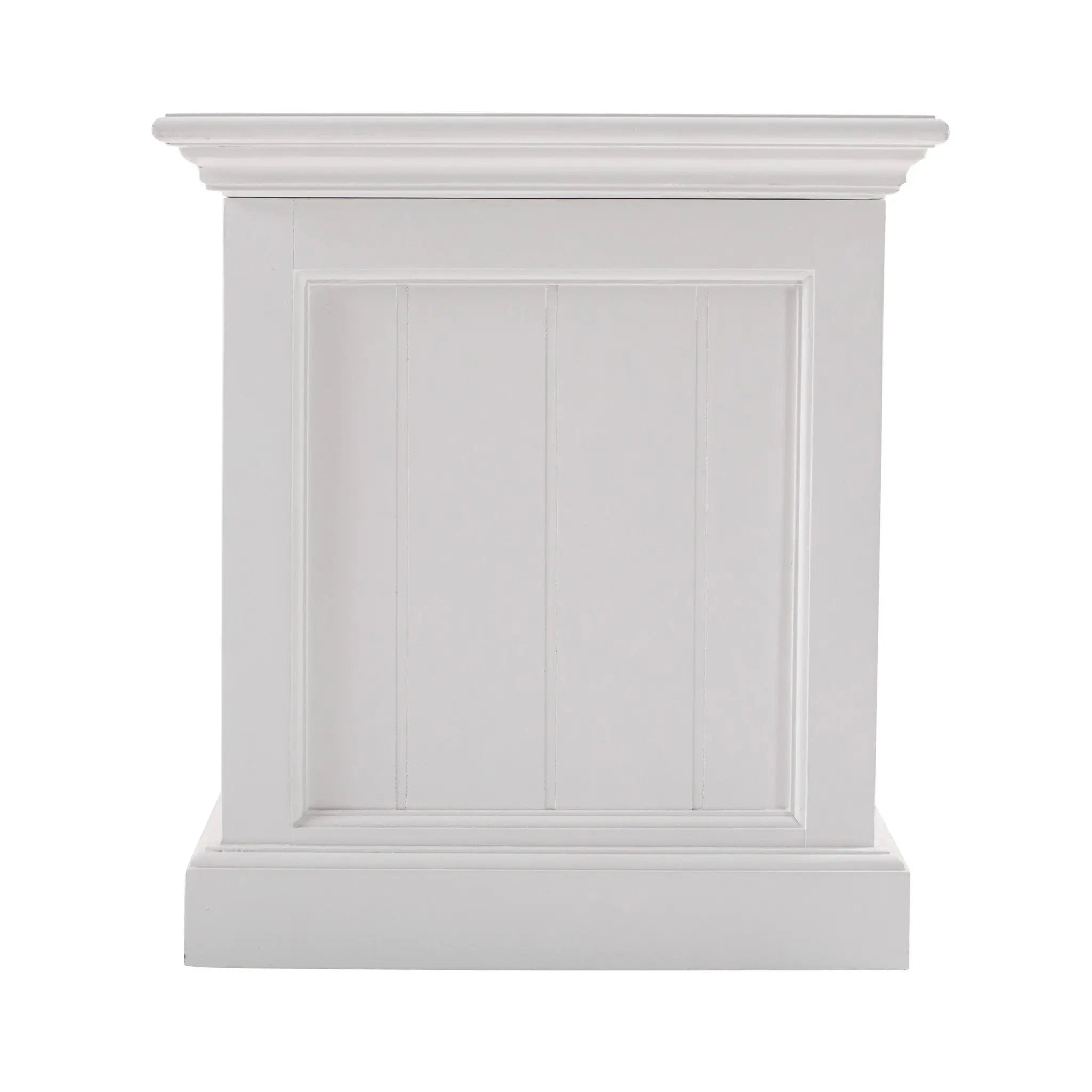 55" White Solid Wood Chest Homeroots Bed & Bath
