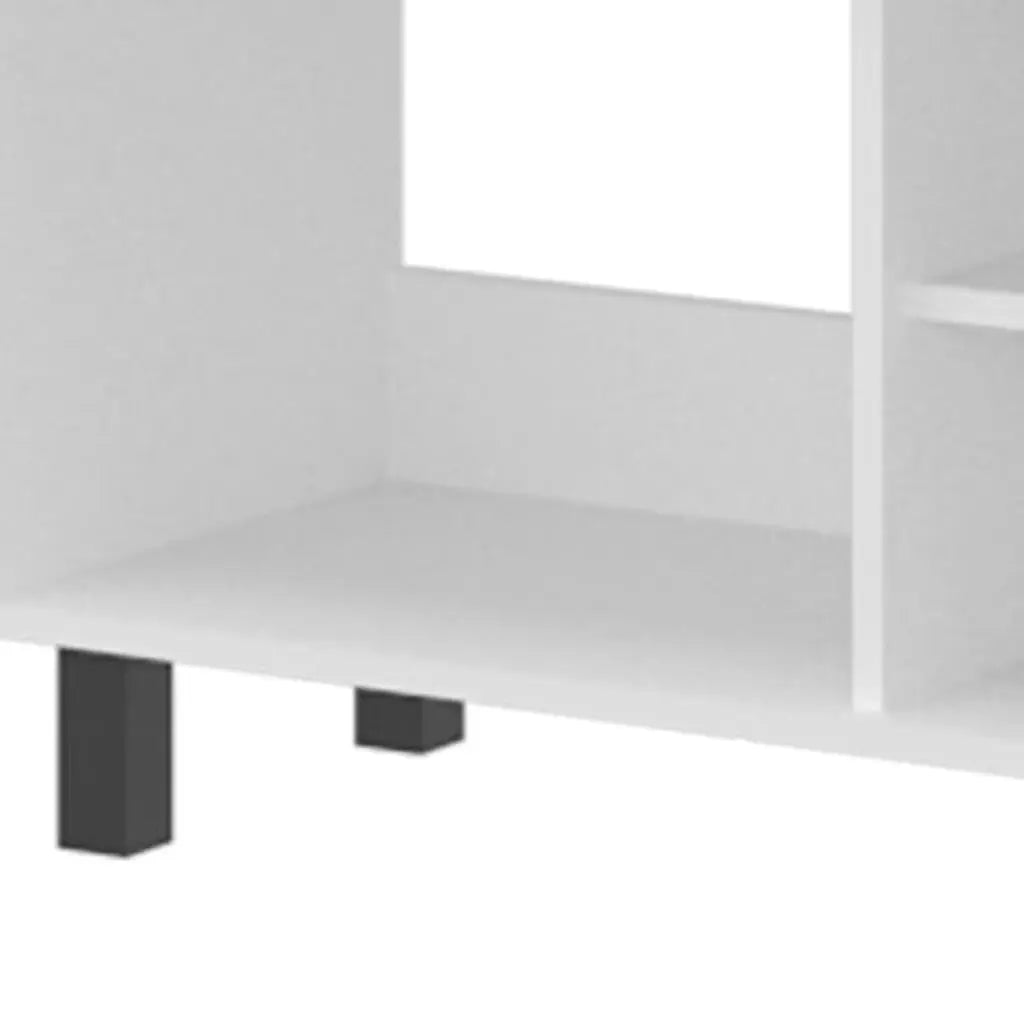 55" White Wood Fireplace Entertainment Center Homeroots Living Room