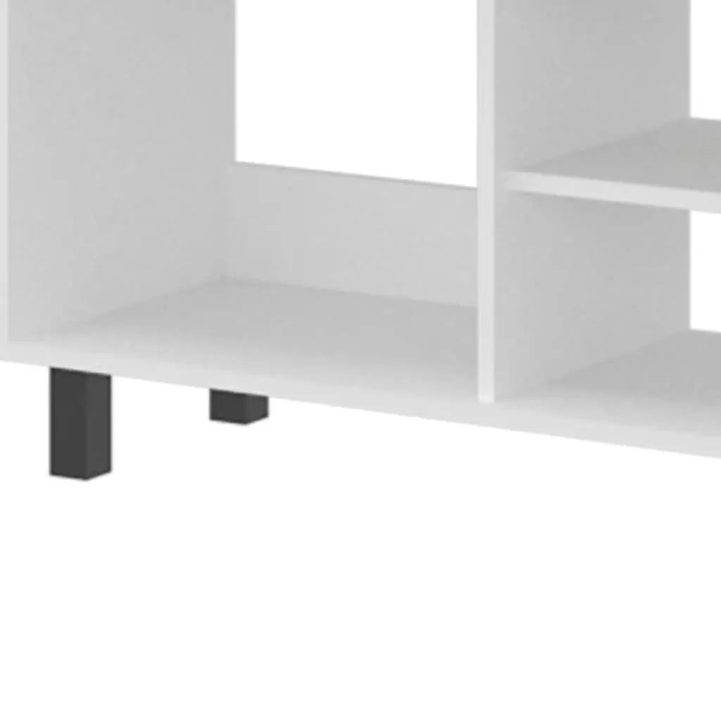 55" White Wood Fireplace Entertainment Center Homeroots Living Room