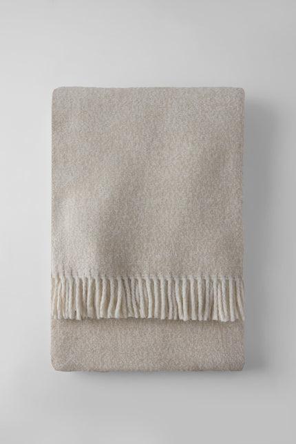55" X 70" Linen Cotton Blend Plush Throw Blanket with Fringe Homeroots Home Decor